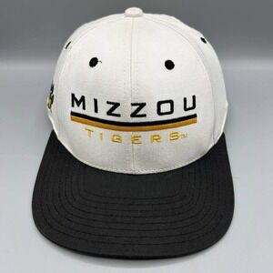 Vintage Missouri Tigers Hat Men White Black Pro Player Snap Back Cap NCAA Cotton